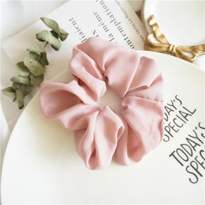 2 PC'S grote darm ring haar band vrouwen stof paardenstaart naadloze stretch haar juwelen (roze)