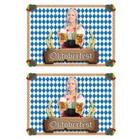 Placemat Oktoberfest - 10x stuks - 42 x 30 cm - 90g - themafeest