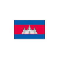 Gevelvlag/vlaggenmast vlag Cambodja 90 x 150 cm   -