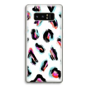 Cheetah color: Samsung Galaxy Note 8 Transparant Hoesje