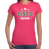 Disco verkleed t-shirt dames - jaren 80 feest outfit - disco queen