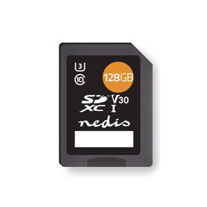Nedis MSDC128100BK flashgeheugen 128 GB SDXC UHS-I Klasse 10