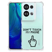 OPPO Reno8 Anti Shock Case Finger Don't Touch My Phone - thumbnail