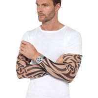 Carnaval verkleed mouwen - Tattoo sleeves tribal - getatoeerde armen - volwassenen
