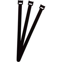 FASTECH® Klittenband kabelbinder Om te bundelen Haak- en lusdeel (l x b) 250 mm x 13 mm Zwart 100 stuk(s) - thumbnail