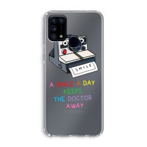 Smile: Samsung Galaxy M31 Transparant Hoesje