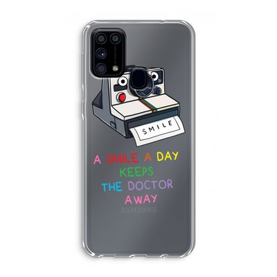 Smile: Samsung Galaxy M31 Transparant Hoesje