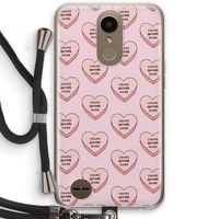 Chicks before dicks: LG K10 (2017) Transparant Hoesje met koord