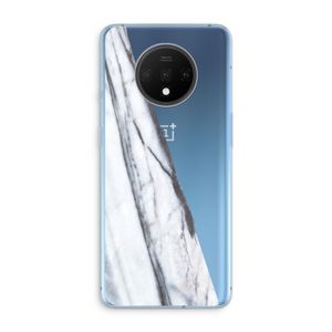Gestreepte marmer: OnePlus 7T Transparant Hoesje