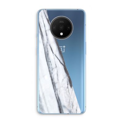 Gestreepte marmer: OnePlus 7T Transparant Hoesje