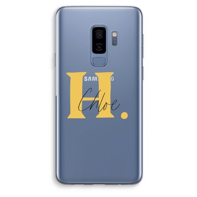 Amber Script: Samsung Galaxy S9 Plus Transparant Hoesje