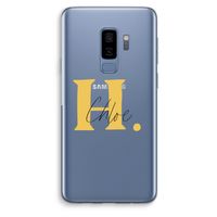 Amber Script: Samsung Galaxy S9 Plus Transparant Hoesje
