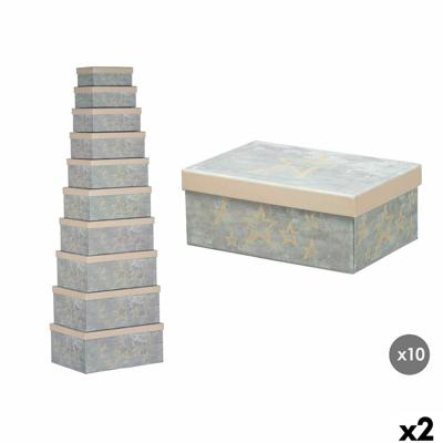 Decoratieve Doos Pincello 64 Crème Karton (2 Stuks)