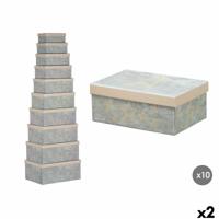 Decoratieve Doos Pincello 64 Crème Karton (2 Stuks)