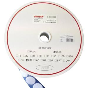 FASTECH® T02035000003C1 Klittenband punt Om vast te plakken Hotmelt Lusdeel (Ø) 35 mm Wit 1 stuk(s)