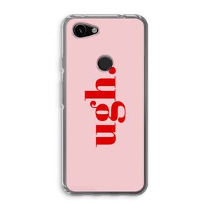 Ugh: Google Pixel 3a Transparant Hoesje