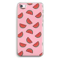 Watermeloen: iPhone 5 / 5S / SE Transparant Hoesje