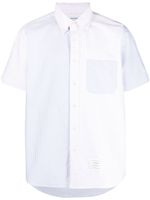 Thom Browne chemise rayée à manches courtes - Rose