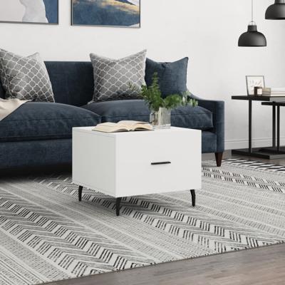 Salontafel 50x50x40 cm bewerkt hout wit