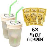My Cup Condom Drink Cover - Bescherm Je Drankje 6 stuks