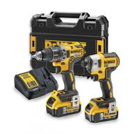 DeWalt dck268p2t accuboormachine dcd791 + slagschroevendraaier dcf887 | 18v 5.0ah li-ion - dck268p2t-qw