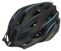 Qtcycletech Fietshelm fuse unisex matzwart/blauww maat l