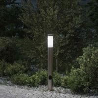 Bolderarmatuur met stopcontact 80 cm RVS IP44