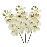 3x Witte Phaleanopsis/vlinderorchidee kunstbloemen 70 cm   -
