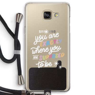 Right Place: Samsung Galaxy A5 (2016) Transparant Hoesje met koord