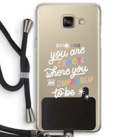 Right Place: Samsung Galaxy A5 (2016) Transparant Hoesje met koord