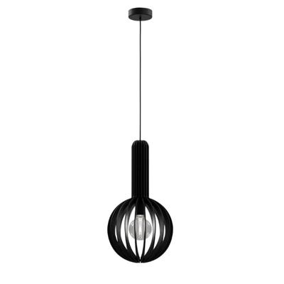 Eglo Zwart houten hanglampVelasco Ø 31cm - 900153