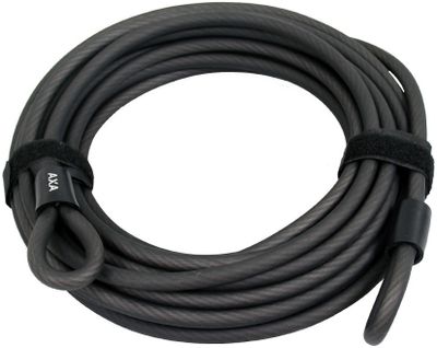 Axa Kabel met dubbele lus double loop 10 meter grijs