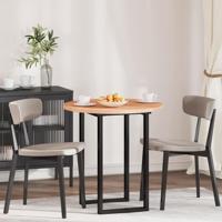 Tafelblad Anders Lichtbruin Ø 70 x 2.5 cm Massief eikenhout