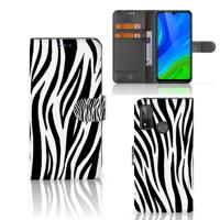 Huawei P Smart 2020 | Telefoonhoesje | Met pasjeshouder | Zebra
