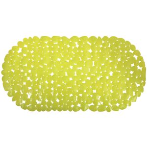 Douche/bad anti-slip mat badkamer - pvc - limegroen - 39 x 99 cm - ovaal