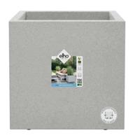 Elho Vivo Next Square 40 Bloembak - Grijs - Ø 39 x H 38 cm - binnen/buiten - 100% gerecycled