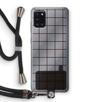 Rooster: Samsung Galaxy A31 Transparant Hoesje met koord