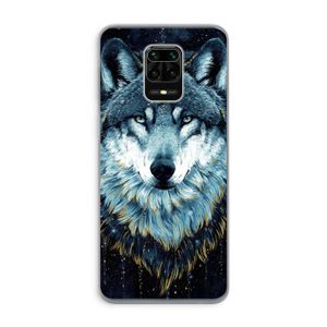 Darkness Wolf: Xiaomi Redmi Note 9 Pro Transparant Hoesje