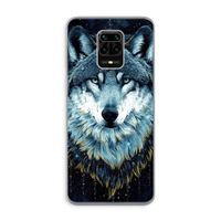 Darkness Wolf: Xiaomi Redmi Note 9 Pro Transparant Hoesje
