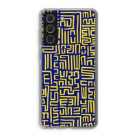 Majorelle Blue Print: Samsung Galaxy S21 FE Transparant Hoesje