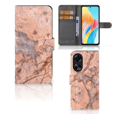 OPPO A98 5G | Bookcase | Marmer Oranje