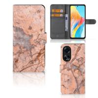 OPPO A98 5G | Bookcase | Marmer Oranje OPPO A98 5G | Bookcase | Marmer Oranje
