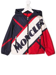 Moncler Enfant veste colour block à fermeture zippée - Bleu