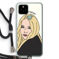 Mary Kate: Pixel 5 Transparant Hoesje met koord