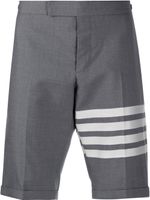 Thom Browne short de costume à 4 bandes signature - Gris - thumbnail