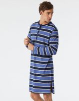 Schiesser Nachthemd met knoopjes blauw