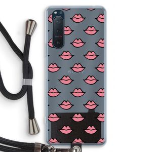 Lipjes: Sony Xperia 5 II Transparant Hoesje met koord