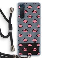 Lipjes: Sony Xperia 5 II Transparant Hoesje met koord
