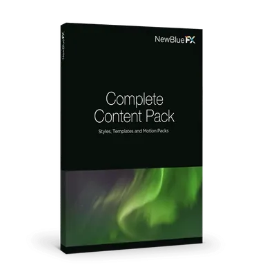 NewBlue Complete Content Pack