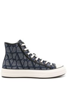 Valentino Garavani baskets montantes VLogo Signature - Bleu